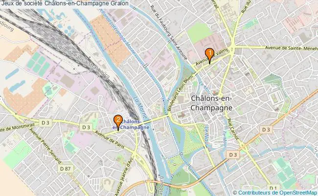 plan Jeux de société Châlons-en-Champagne Associations jeux de société Châlons-en-Champagne : 2 associations