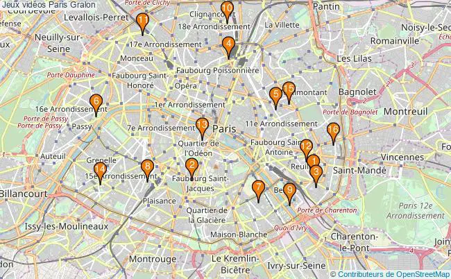 plan Jeux vidéos Paris Associations Jeux vidéos Paris : 21 associations