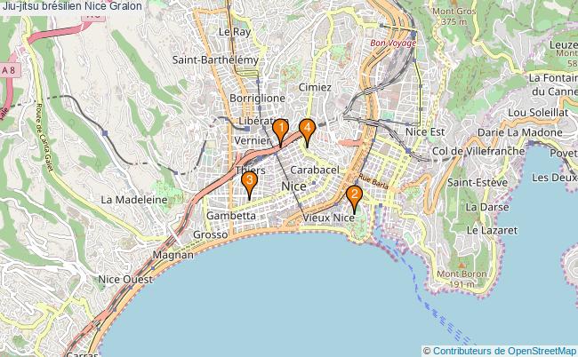 plan Jiu-jitsu brésilien Nice Associations jiu-jitsu brésilien Nice : 7 associations