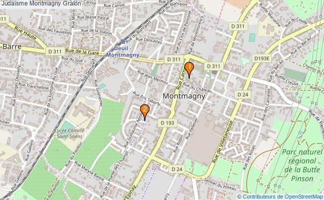 plan Judaïsme Montmagny Associations Judaïsme Montmagny : 4 associations