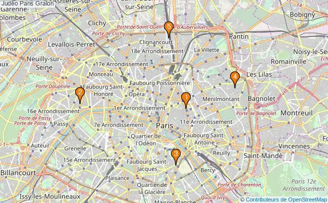 plan Judéo Paris Associations judéo Paris : 5 associations