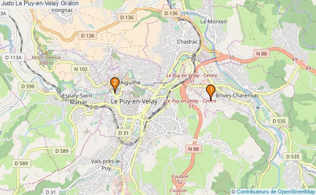 plan Judo Le Puy-en-Velay Associations Judo Le Puy-en-Velay : 1 associations