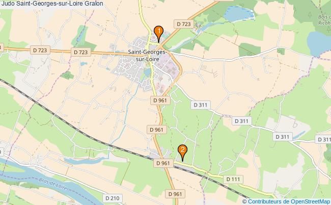 plan Judo Saint-Georges-sur-Loire Associations Judo Saint-Georges-sur-Loire : 2 associations