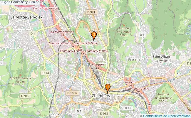 plan Juges Chambéry Associations Juges Chambéry : 3 associations