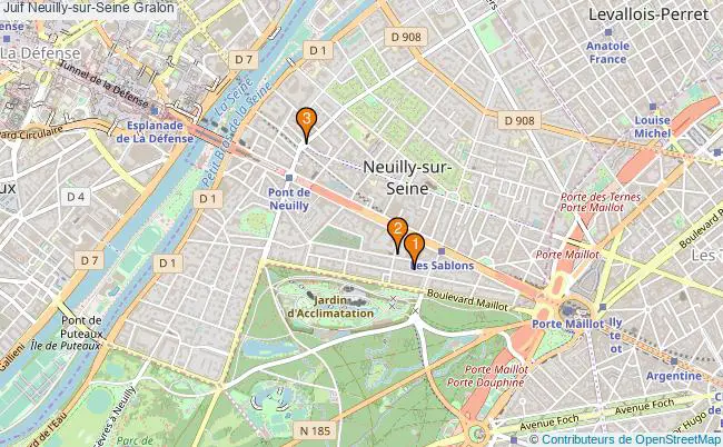 plan Juif Neuilly-sur-Seine Associations juif Neuilly-sur-Seine : 3 associations