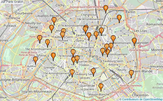 plan Juif Paris Associations juif Paris : 60 associations