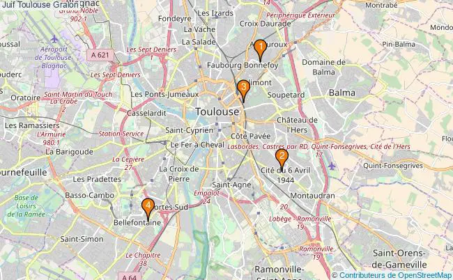 plan Juif Toulouse Associations juif Toulouse : 4 associations