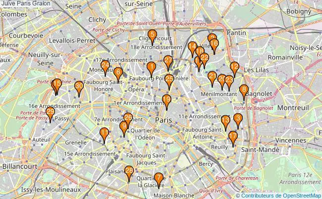 plan Juive Paris Associations juive Paris : 107 associations