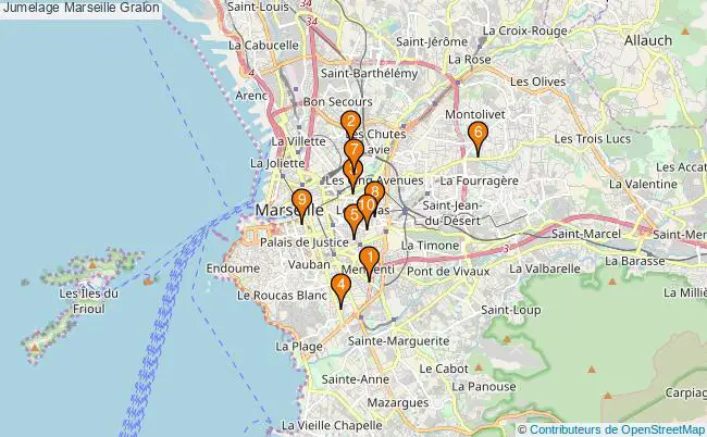 plan Jumelage Marseille Associations jumelage Marseille : 11 associations