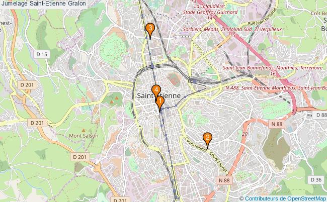 plan Jumelage Saint-Etienne Associations jumelage Saint-Etienne : 4 associations