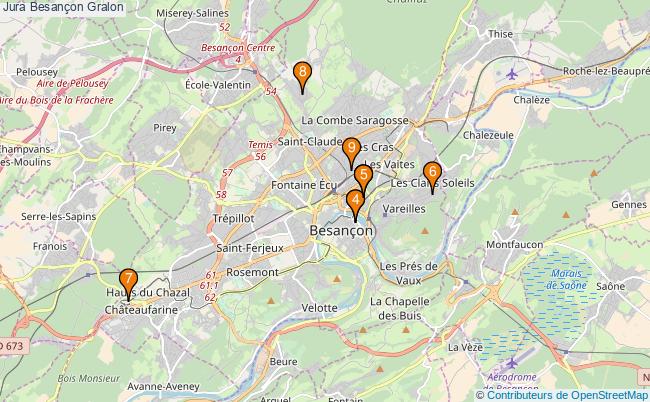plan Jura Besançon Associations Jura Besançon : 10 associations
