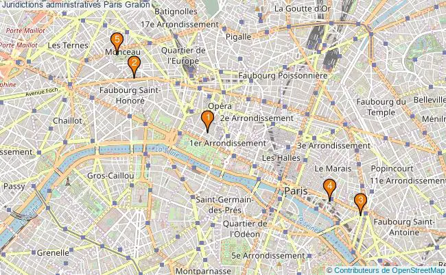 plan Juridictions administratives Paris Associations juridictions administratives Paris : 9 associations