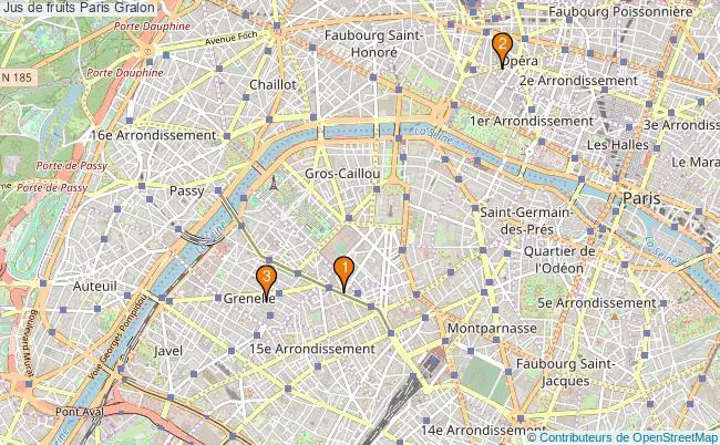 plan Jus de fruits Paris Associations jus de fruits Paris : 3 associations