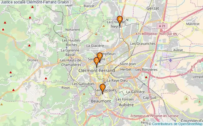 plan Justice sociale Clermont-Ferrand Associations justice sociale Clermont-Ferrand : 5 associations