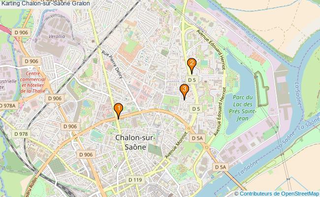 plan Karting Chalon-sur-Saône Associations karting Chalon-sur-Saône : 4 associations