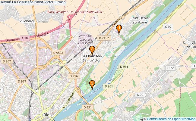 plan Kayak La Chaussée-Saint-Victor Associations kayak La Chaussée-Saint-Victor : 3 associations