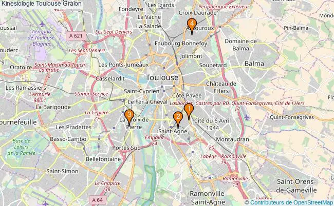 plan Kinésiologie Toulouse Associations Kinésiologie Toulouse : 4 associations