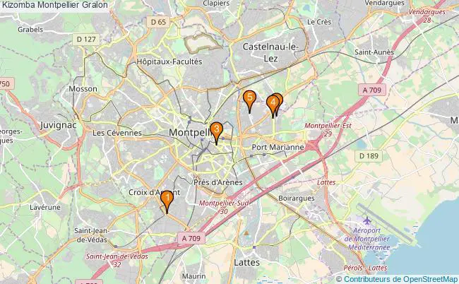 plan Kizomba Montpellier Associations Kizomba Montpellier : 5 associations