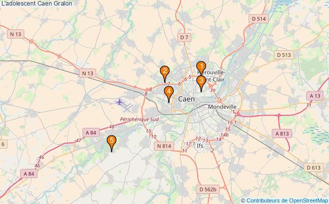 plan L'adolescent Caen Associations l'adolescent Caen : 5 associations