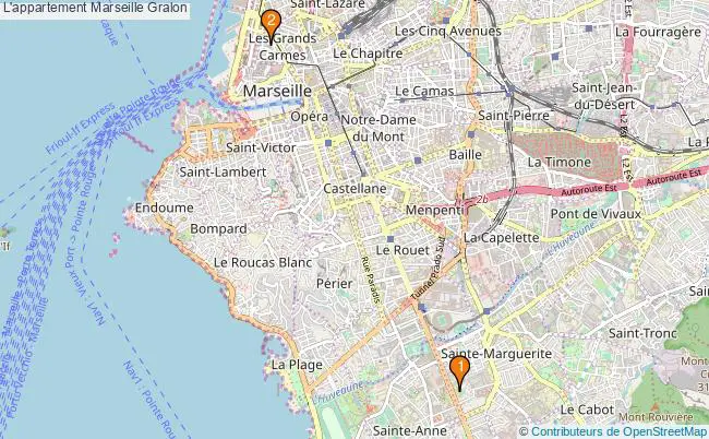plan L'appartement Marseille Associations l'appartement Marseille : 2 associations