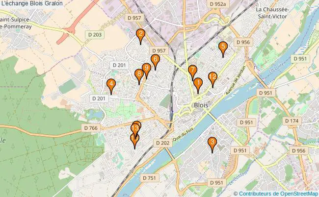 plan L'échange Blois Associations l'échange Blois : 12 associations