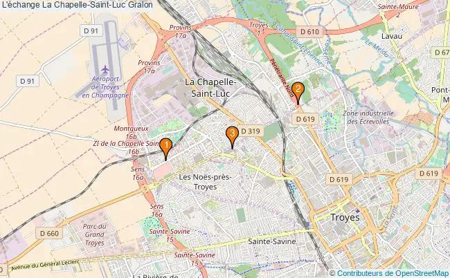 plan L'échange La Chapelle-Saint-Luc Associations l'échange La Chapelle-Saint-Luc : 5 associations