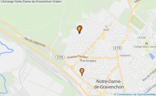 plan L'échange Notre-Dame-de-Gravenchon Associations l'échange Notre-Dame-de-Gravenchon : 3 associations