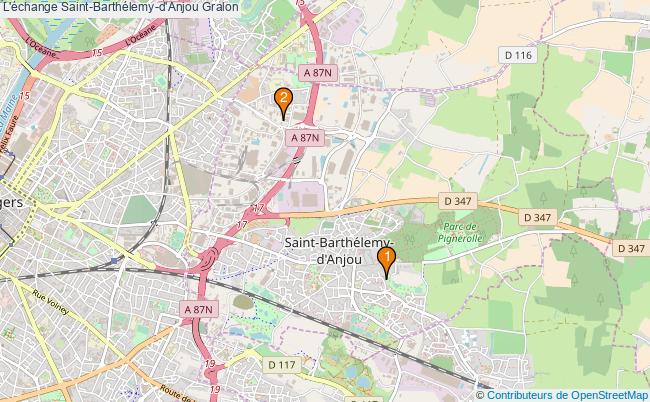 plan L'échange Saint-Barthélemy-d'Anjou Associations l'échange Saint-Barthélemy-d'Anjou : 2 associations