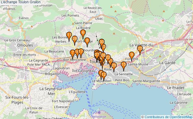 plan L'échange Toulon Associations l'échange Toulon : 40 associations