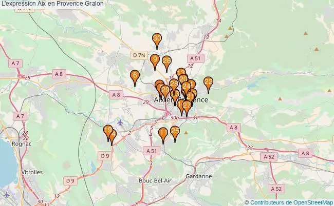 plan L'expression Aix en Provence Associations l'expression Aix en Provence : 41 associations