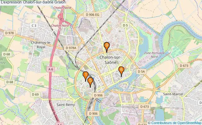 plan L'expression Chalon-sur-Saône Associations l'expression Chalon-sur-Saône : 10 associations
