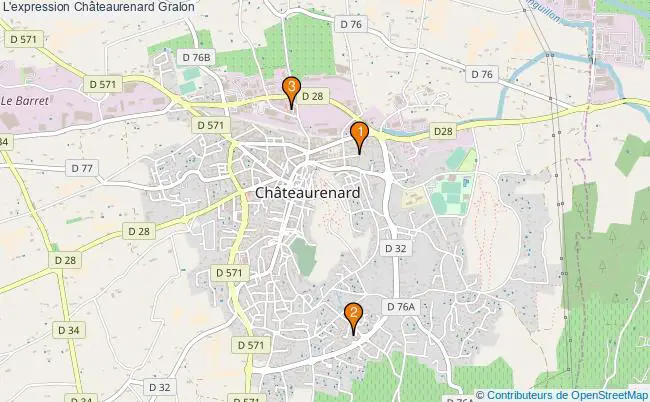 plan L'expression Châteaurenard Associations l'expression Châteaurenard : 3 associations