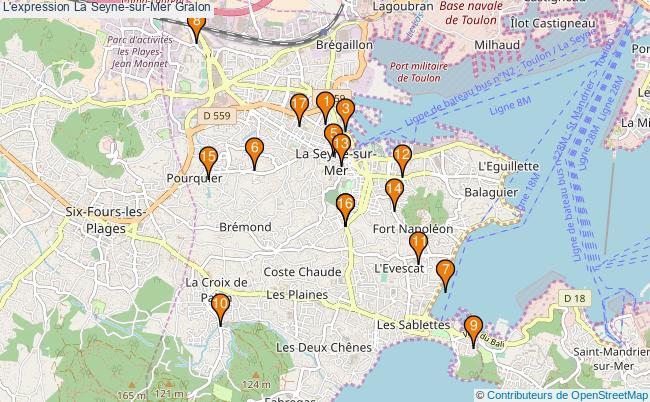 plan L'expression La Seyne-sur-Mer Associations l'expression La Seyne-sur-Mer : 18 associations