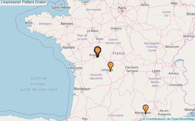 plan L'expression Poitiers Associations l'expression Poitiers : 25 associations