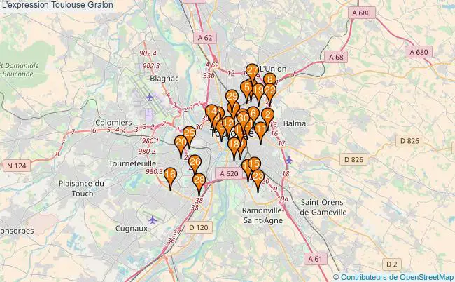 plan L'expression Toulouse Associations l'expression Toulouse : 156 associations