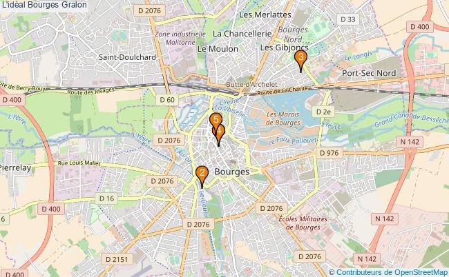 plan L'idéal Bourges Associations l'idéal Bourges : 6 associations