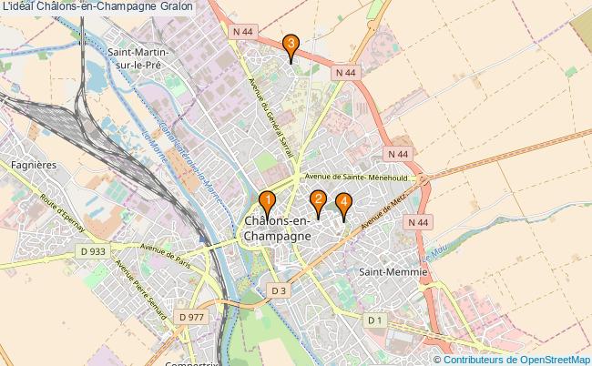 plan L'idéal Châlons-en-Champagne Associations l'idéal Châlons-en-Champagne : 4 associations