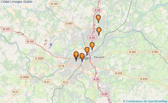 plan L'idéal Limoges Associations l'idéal Limoges : 8 associations
