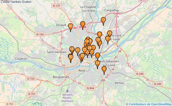 plan L'idéal Nantes Associations l'idéal Nantes : 32 associations
