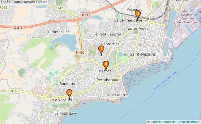 plan L'idéal Saint-Nazaire Associations l'idéal Saint-Nazaire : 4 associations