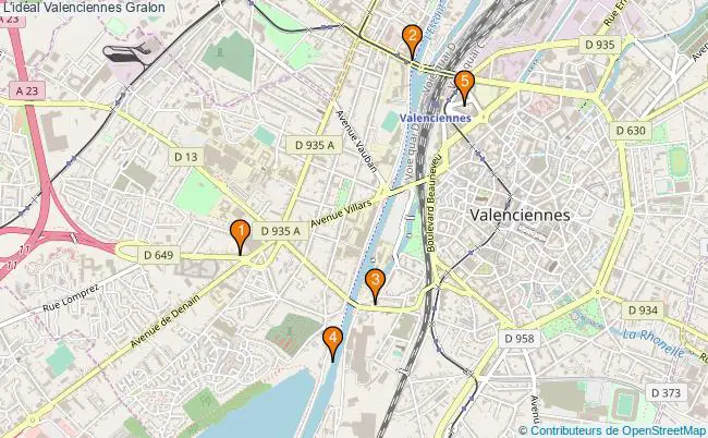 plan L'idéal Valenciennes Associations l'idéal Valenciennes : 5 associations