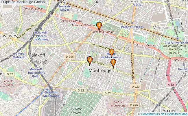 plan L'Opinion Montrouge Associations L'Opinion Montrouge : 9 associations