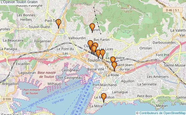 plan L'Opinion Toulon Associations L'Opinion Toulon : 12 associations