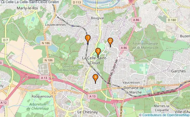 plan La Celle La Celle-Saint-Cloud Associations La Celle La Celle-Saint-Cloud : 5 associations
