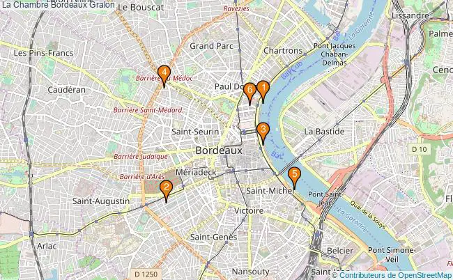 plan La Chambre Bordeaux Associations La Chambre Bordeaux : 4 associations