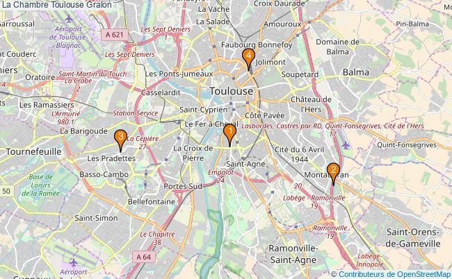plan La Chambre Toulouse Associations La Chambre Toulouse : 5 associations