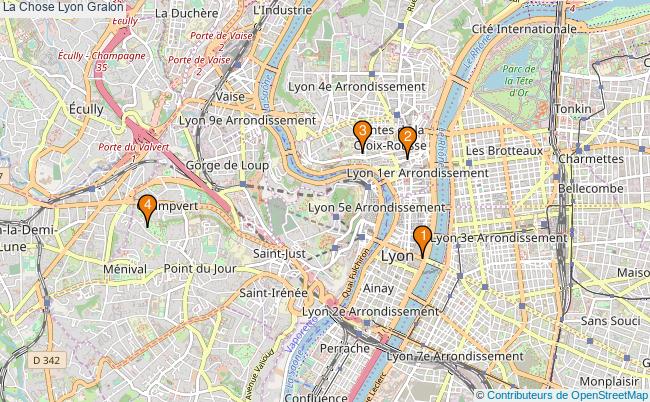 plan La Chose Lyon Associations La Chose Lyon : 3 associations
