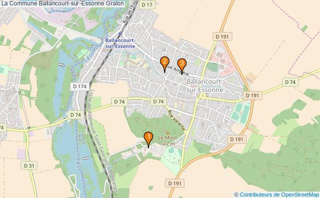 plan La Commune Ballancourt-sur-Essonne Associations La Commune Ballancourt-sur-Essonne : 3 associations