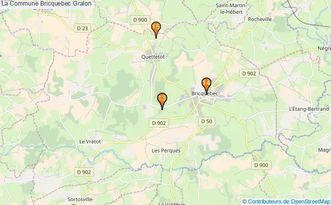 plan La Commune Bricquebec Associations La Commune Bricquebec : 14 associations