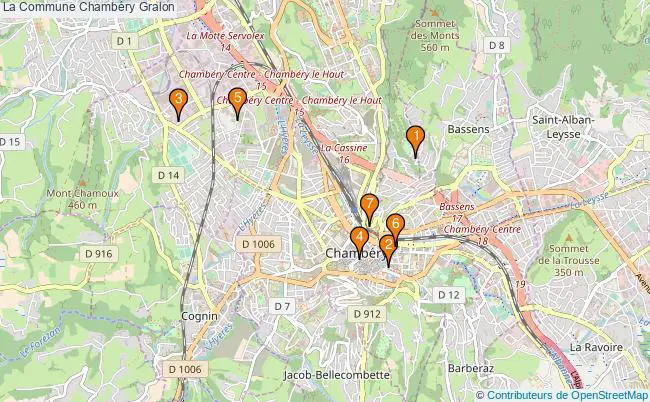 plan La Commune Chambéry Associations La Commune Chambéry : 8 associations
